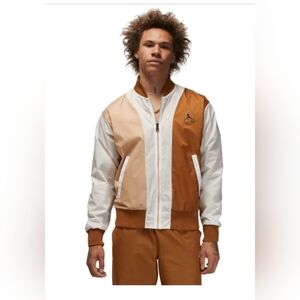 Nike Air Jordan Jumpman Windbreaker Jacket Coat Brown Tan FB7032-281 Men XXL